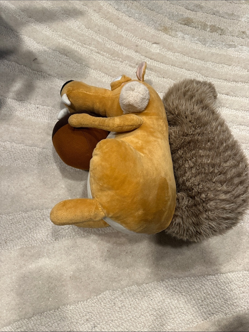 Plush Squirrel Toy with Acorn